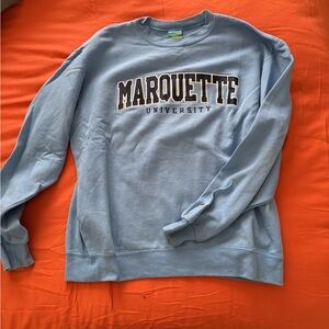 Champion Light Blue Marquette University Crewneck Sweater